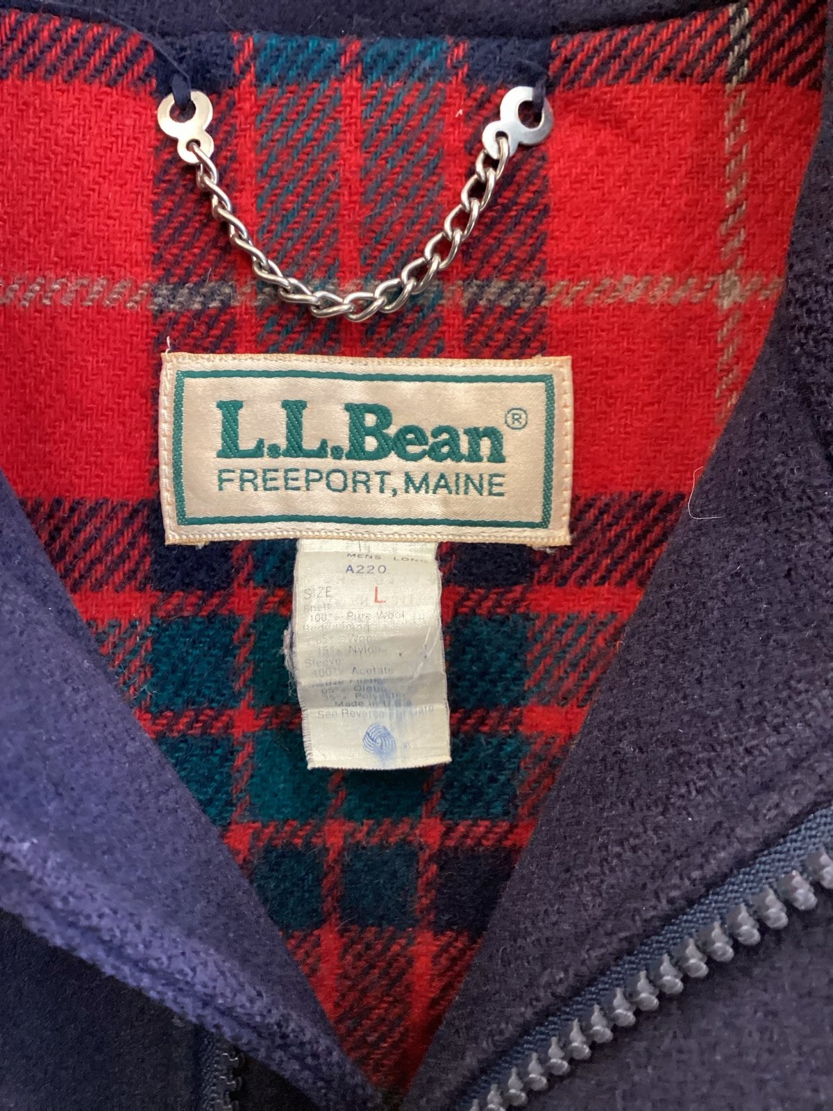 LLBEAN ウールジャケット 中古・古着通販】L.L.Bean (エルエルビーン) 80S'ウールブルゾン