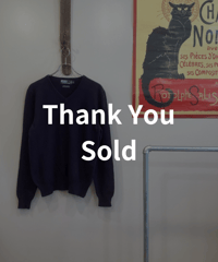 【RALPH LAUREN】V-NECK WOOL KNIT sizeL(実寸M程度)