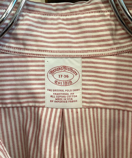 【Brooks Brothers】OXFORD BD SHIRT "TRADITIONAL FIT" size17-36(実寸L-XL程度) MADE IN U.S.A.