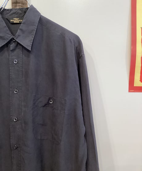 【MARK＆SPENCER】SILK SHIRT sizeM