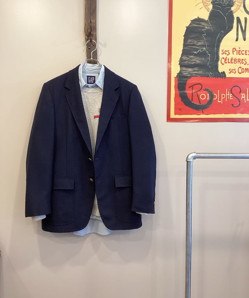 American Craftsmen】70's NAVY BLAZER size39REG(