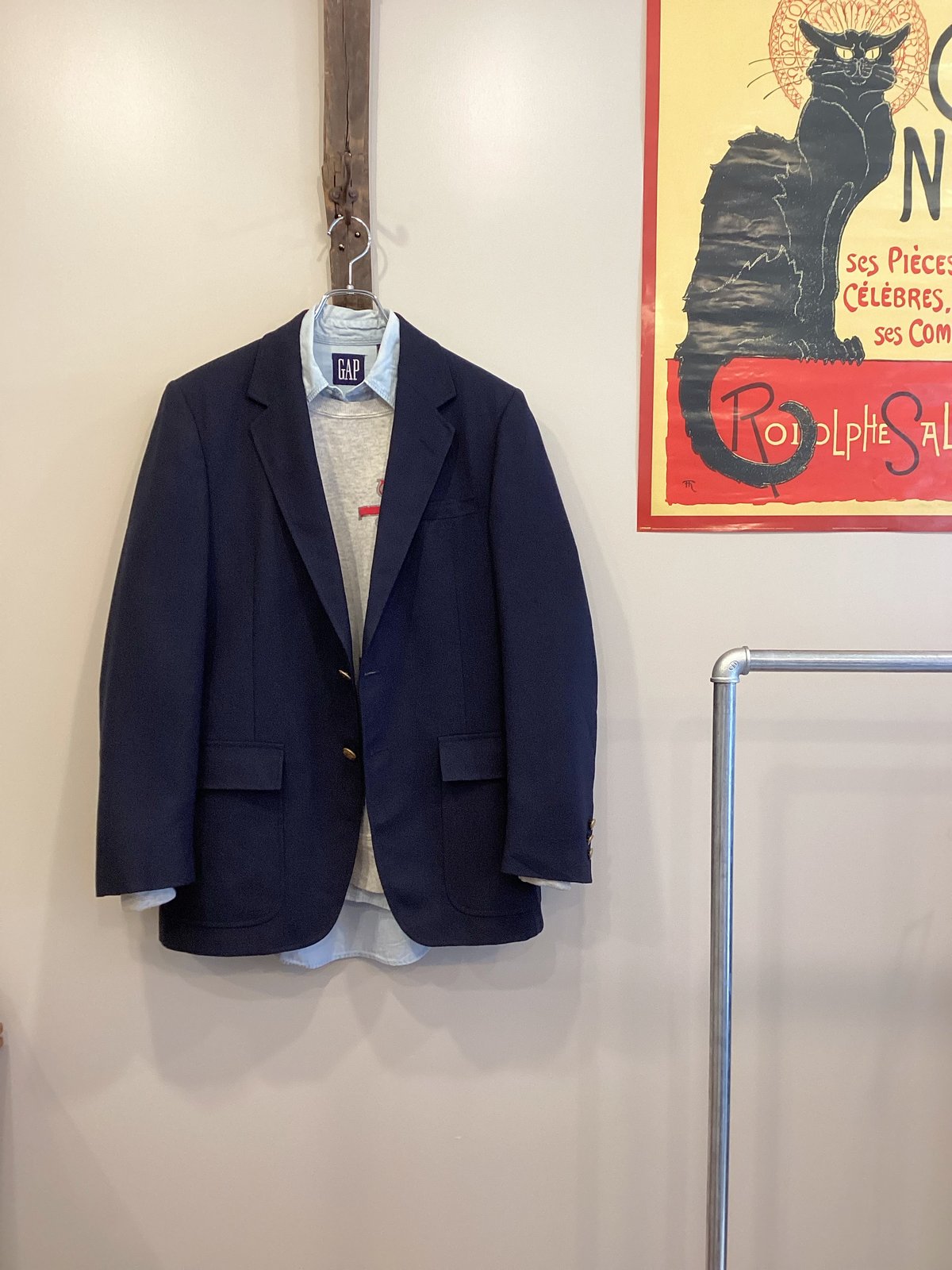 【美品】US Army ブレザー ダブル  70年代　ネイビー　サイズ33 美品】US Army ブレザー ダブル 70年代 ネイビー サイズ33