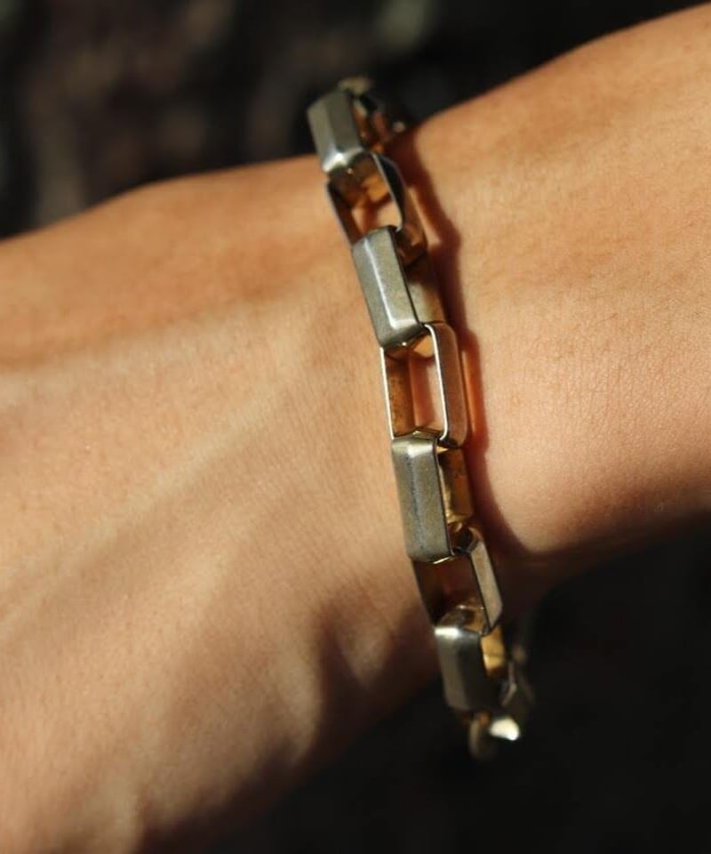 VINTAGE】60-70's METAL CHAIN BRACELET sizeFREE
