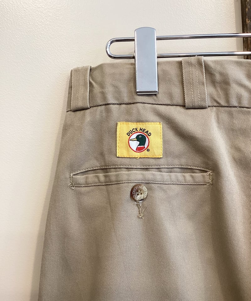Duck Head】90's NO TUCK CHINO TROUSERS W33×L30(