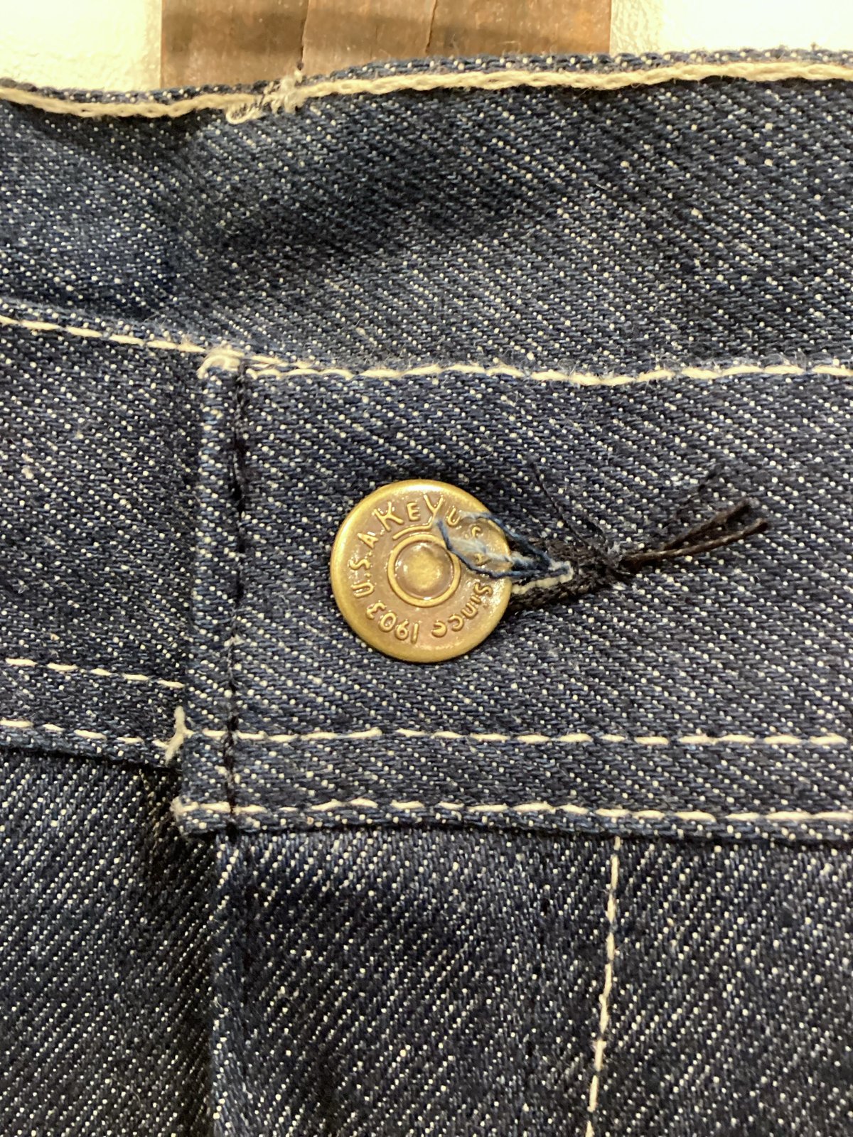 Key】70's DENIM PAINTER PANTS 