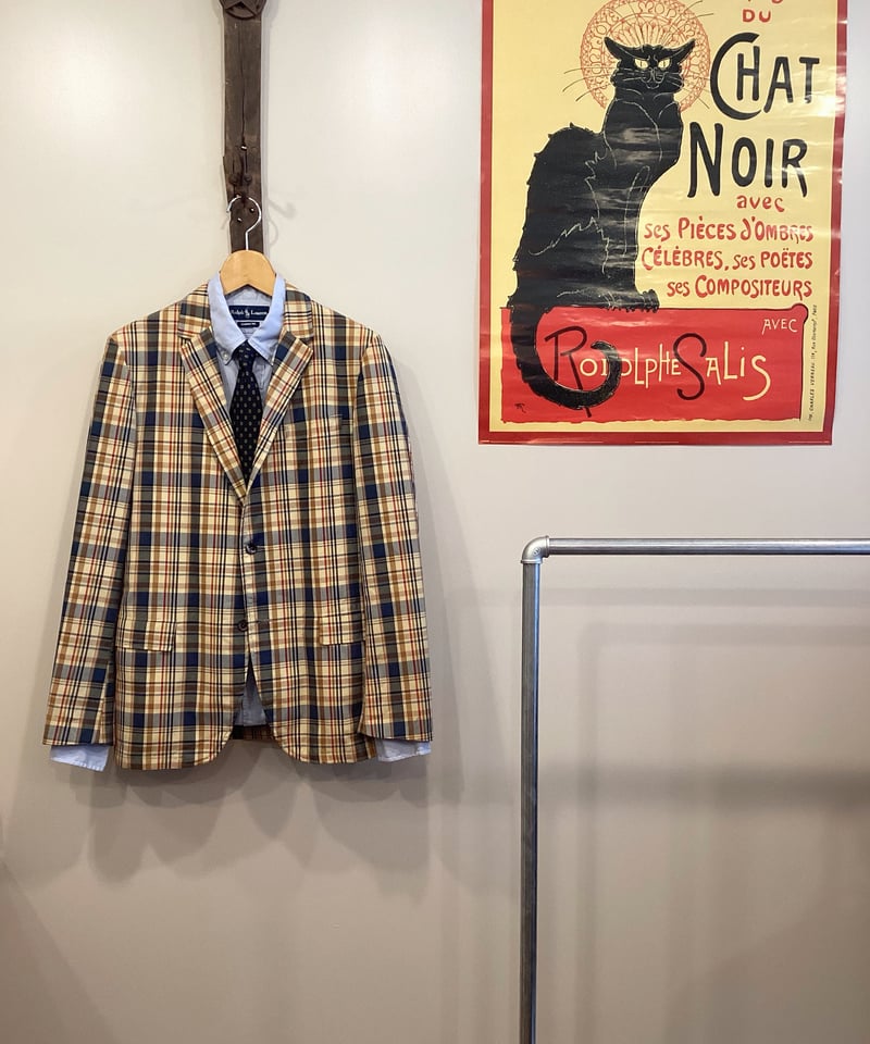 Mr.Chips】60's CHECK 3B JACKET size20(実寸M程度) |
