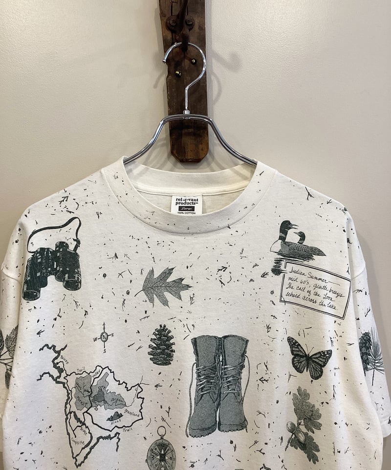 rel・e・vant・products】90's PATTERNED TEE MADE IN