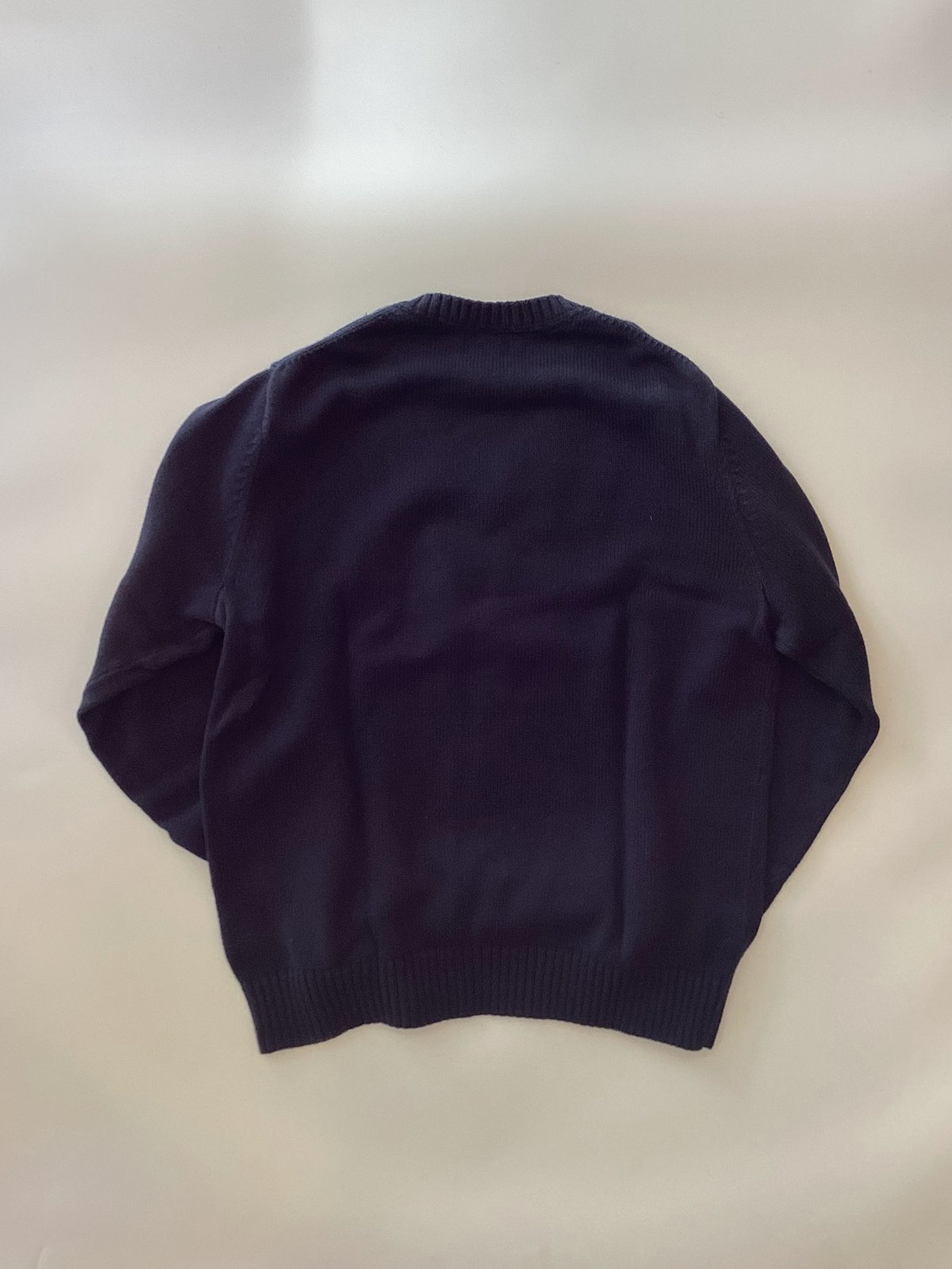 90s llbeanエルエルビーンコットンニット ＶネックY2K vintage 1990s l.l.bean mixed Vneck nep knit USA製 エルエルビーン