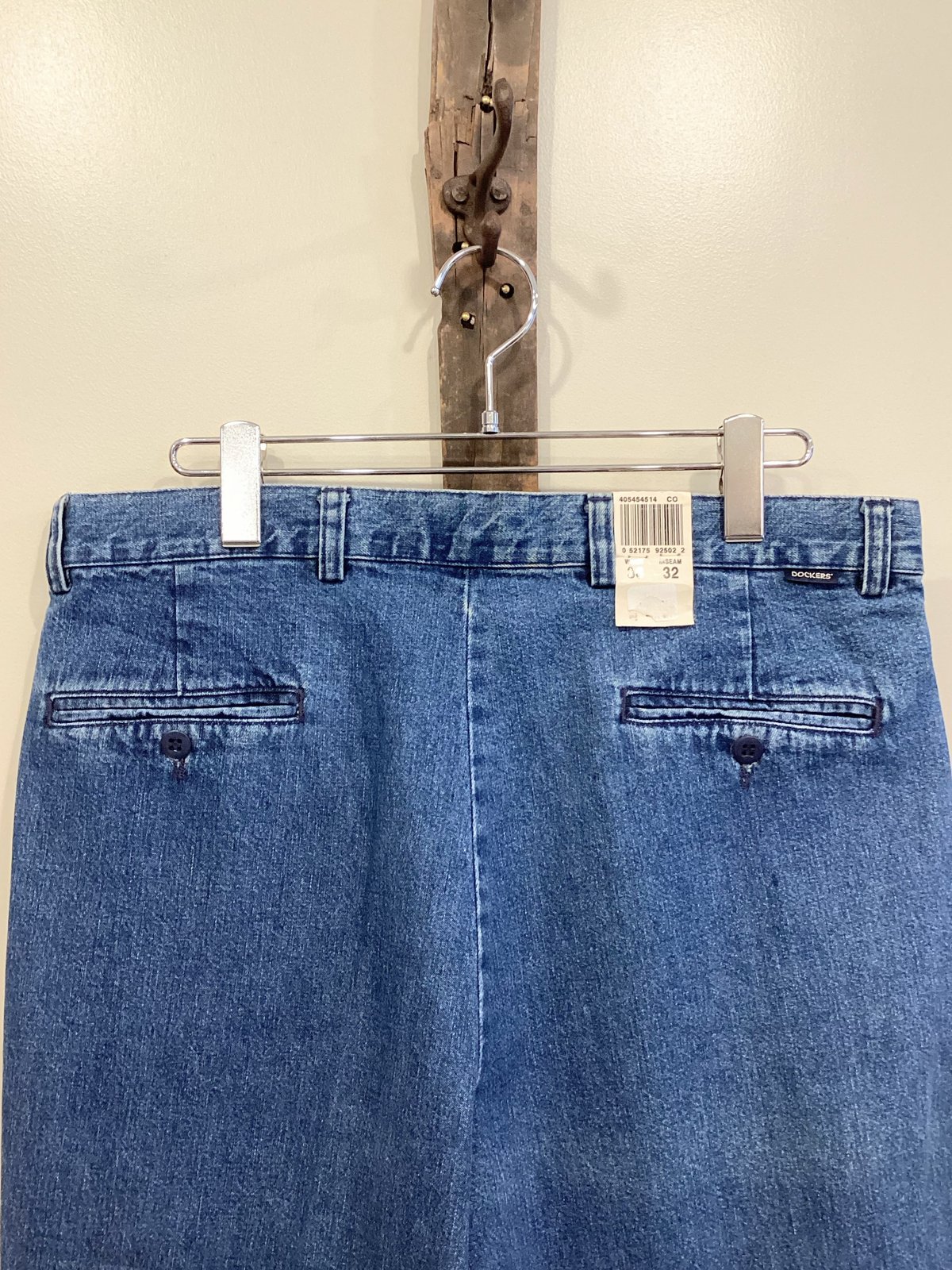 DOCKERS】DENIM TWO TUCK TROUSERS W36×L32 DOCKERS】DENIM TWO TUCK TROUSERS W36×L32