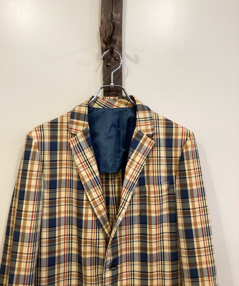 Mr.Chips】60's CHECK 3B JACKET size20(実寸M程度) |