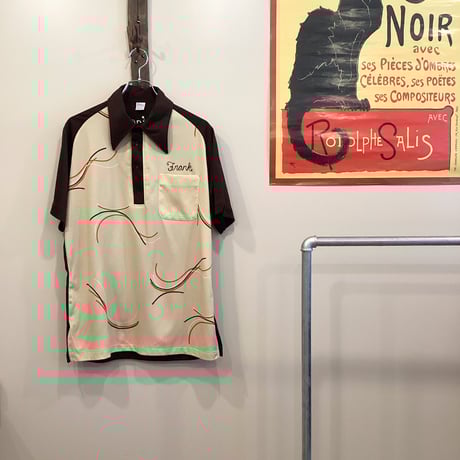 値下げ！【ヴィンテージ】hilton ボーリングシャツ 希少な黒 Hilton