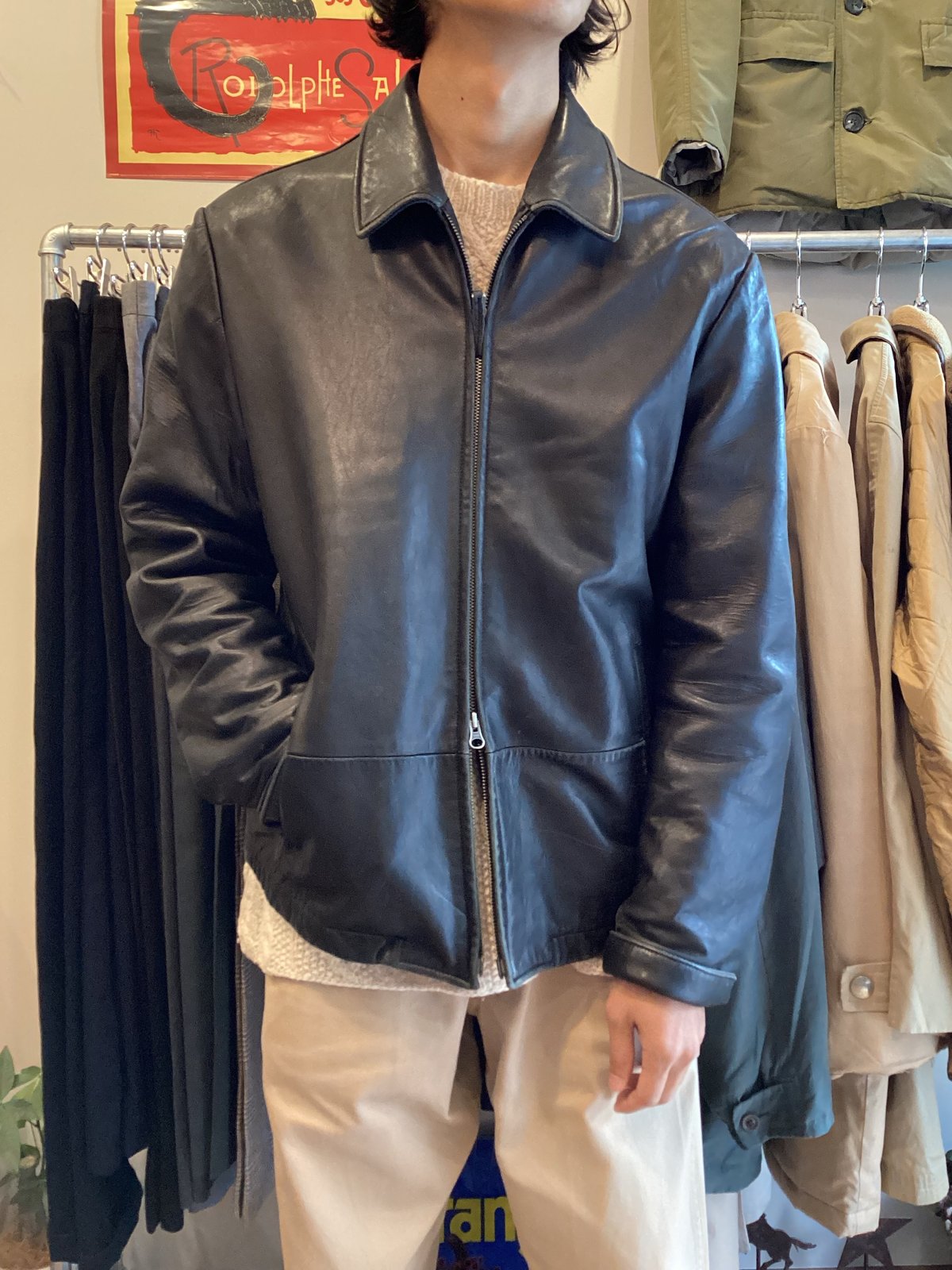 Banana Republic】90's LEATHER JACKET sizeM | Rill