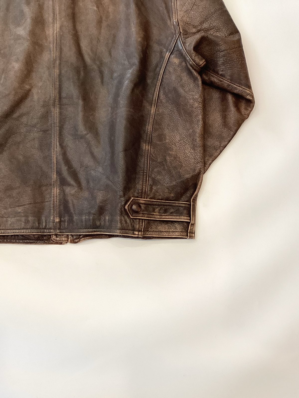 90's Eddie Bauer 短丈 レザー ジャケット A-2 USA製 90's Eddie Bauer 短丈 レザー ジャケット A-2 USA製