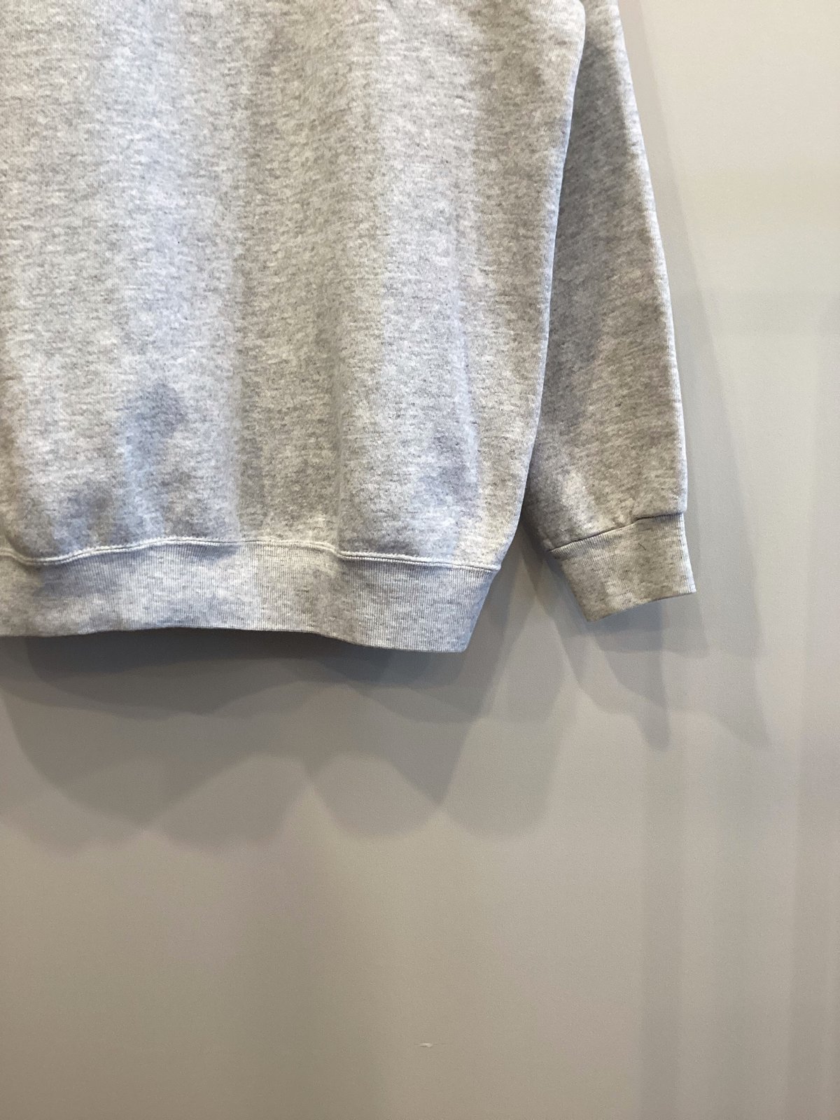 80's TULTEX S/S SWEAT SHIRT スウェット USA 80s USA製 TULTEX 無地スウェット ラグランスウェット 黒 L