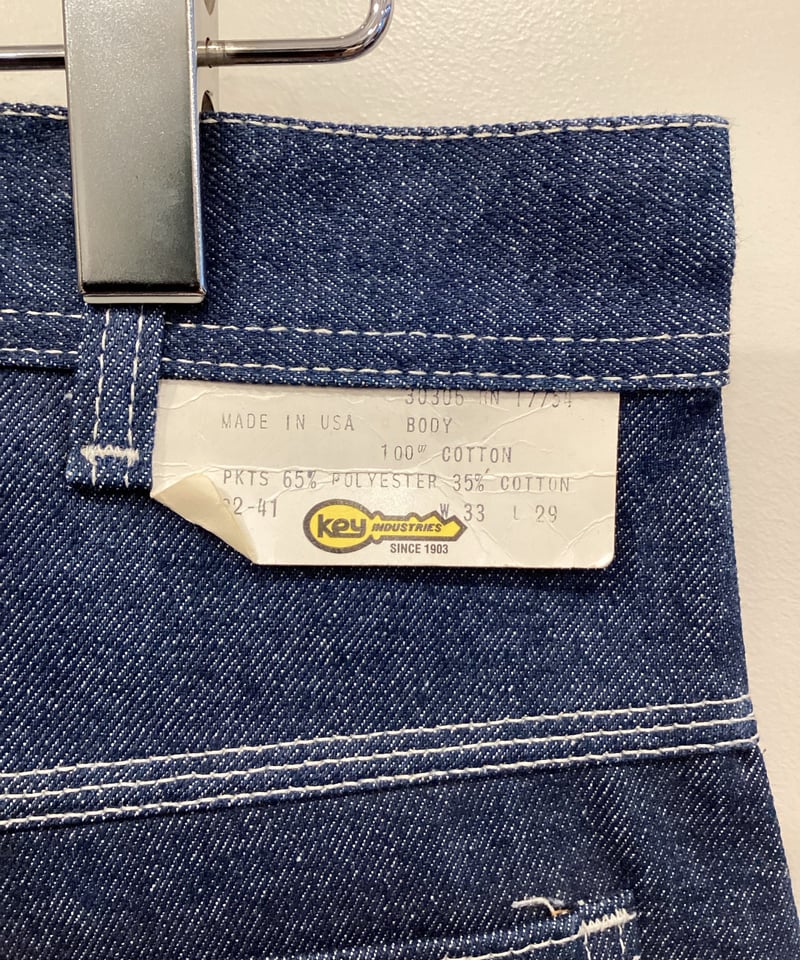 Key】70's DENIM PAINTER PANTS 
