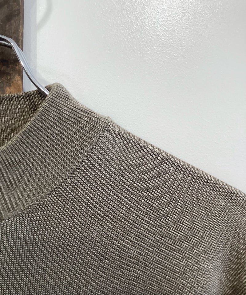 バラクータ シルクコットン モックネックニット BARACUTA】MOCK NECK SILK KNIT sizeM(実寸L程度) | Rill