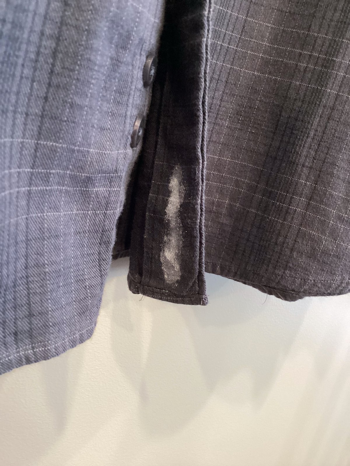 PERRY ELLIS】CHECK REGULAR COLLAR SHIRT sizeL |