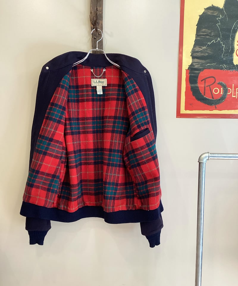 【kajiemon28】エルエルビーン 80’s ウール メルトン地 L.L.Bean - デッドストック 80s USA製 エルエルビーン メルトン