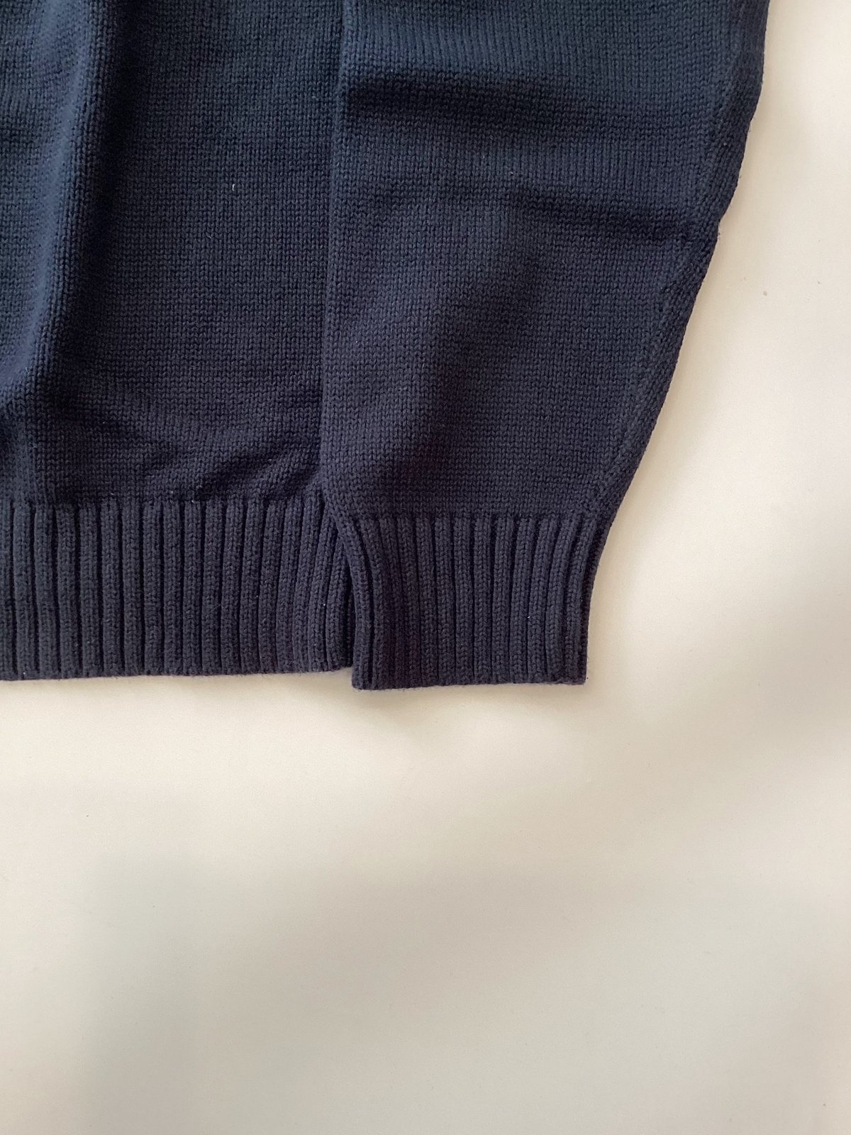 L.L.Bean】90-00's V-NECK COTTON KNIT size L-REG