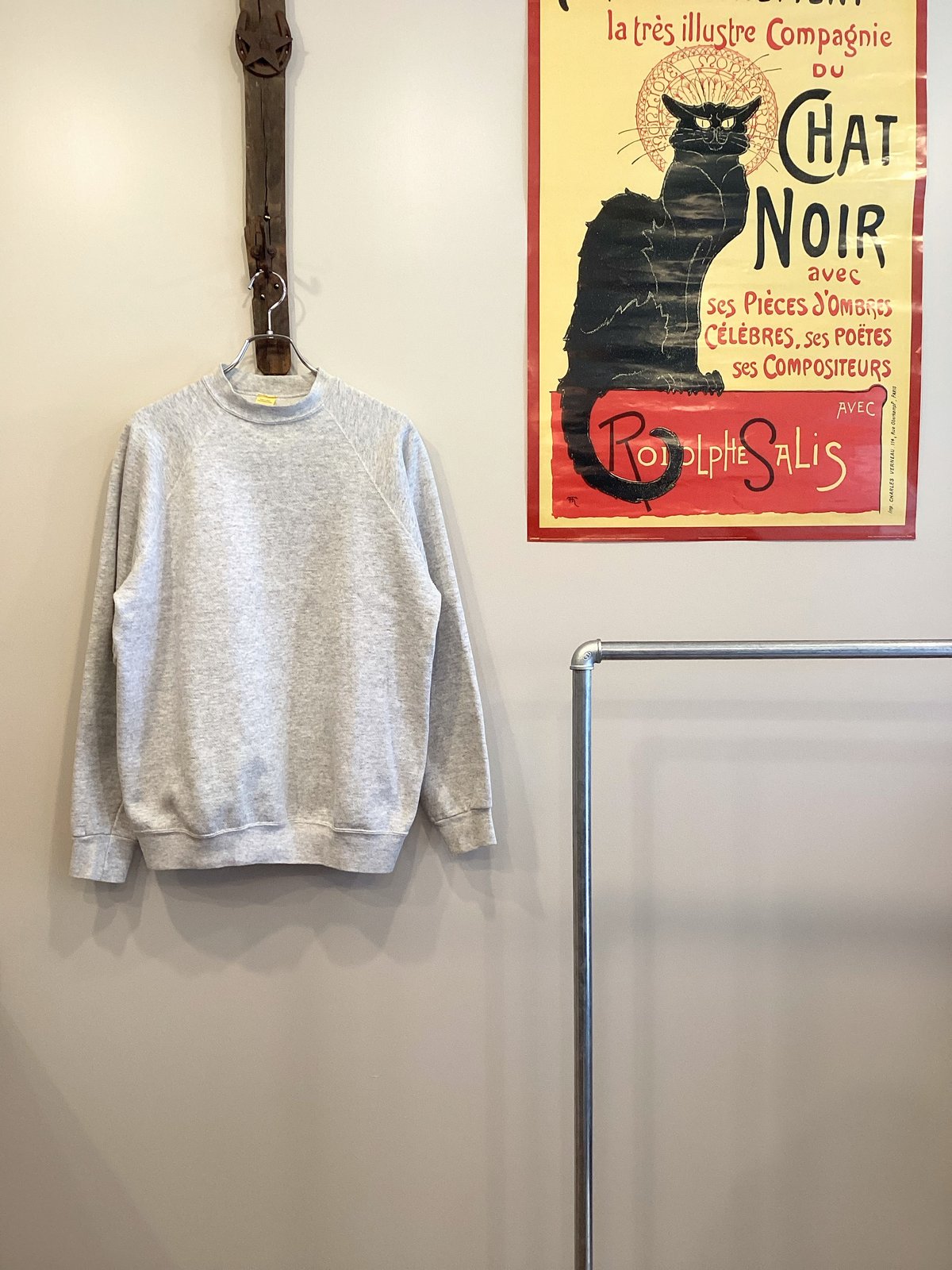 TULTEX / 80s/Sweats Appeal by Tultex/ゴマ塩/スウェット/L/コットン/RED// Sweats appeal by TULTEX】80's PLAIN SWEAT SHIRT