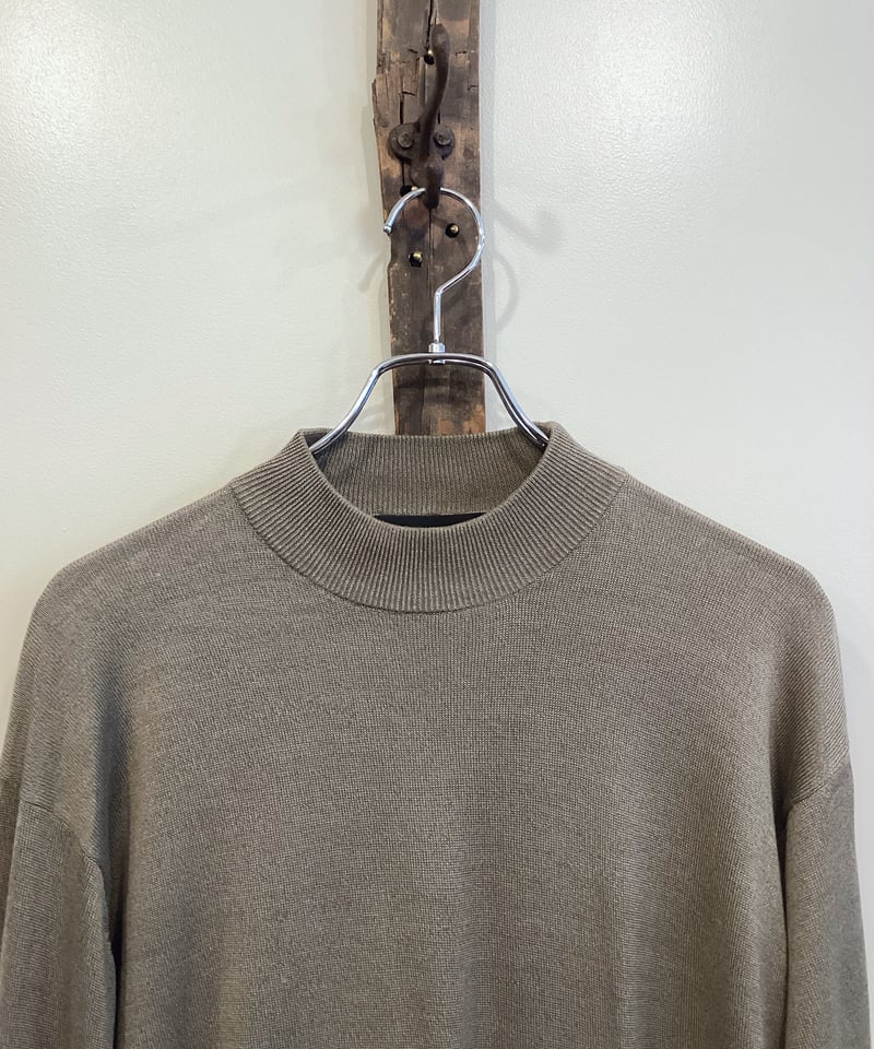 バラクータ シルクコットン モックネックニット BARACUTA】MOCK NECK SILK KNIT sizeM(実寸L程度) | Rill