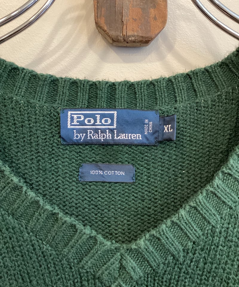 RALPH LAUREN】V-NECK COTTON KNIT sizeXL | Rill