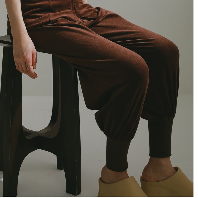 新品【MUUET】 ブラウン MONPEパンツ