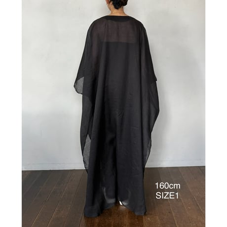 NO.64 RAMIE DRESS 黒　【8/25〜発送】