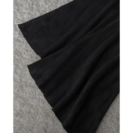 NO.103  BELL PANTS RIB <RANDOM RIBS 白/黒＞