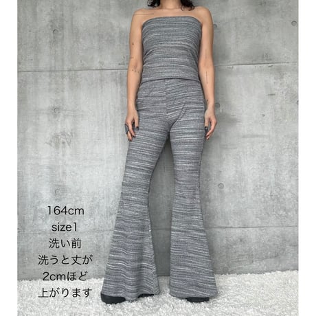 NO.103  BELL PANTS RIB <マーブル>