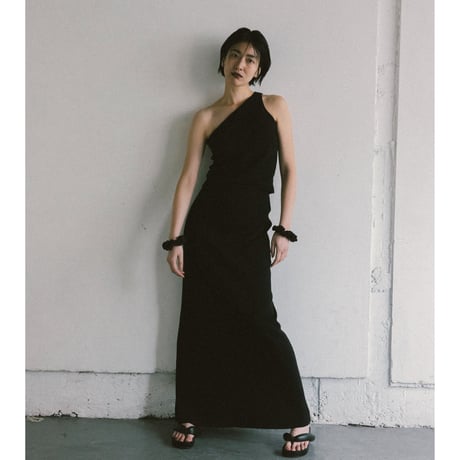NO. 75  RIB A-LINE  MAXI SKIRT　-流衣-