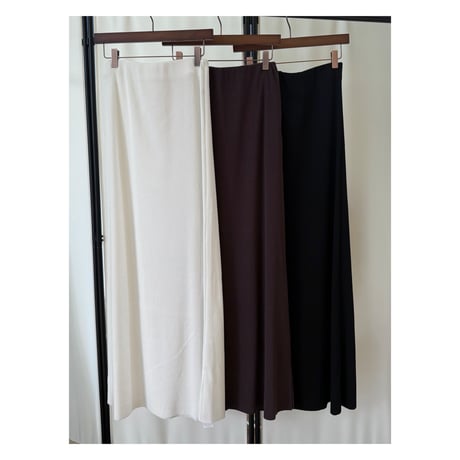 NO. 75  RIB A-LINE  MAXI SKIRT　-流衣-