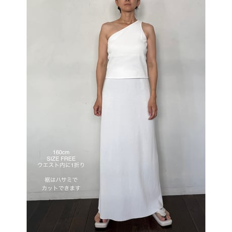 NO. 75  RIB A-LINE  MAXI SKIRT　-流衣-
