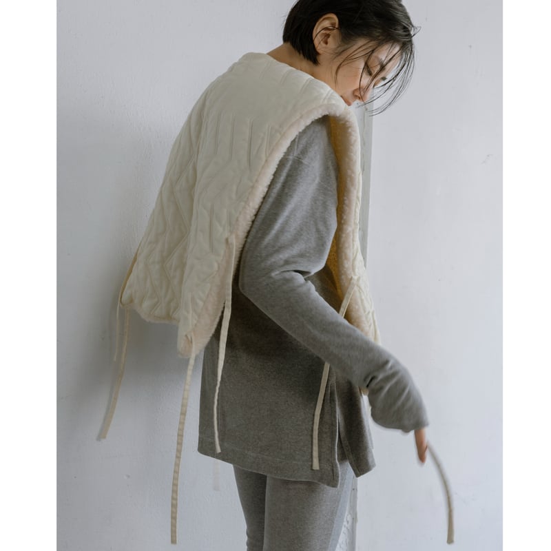 yyk☾.‎˖٭ 様　MUUET ミュエット　アイボリー タバードベスト ○大ヒットアイテム再来!!○生産枠限り○期間限定掲載【9/9 LIVE