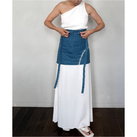 NO. 75  RIB A-LINE  MAXI SKIRT　-流衣-