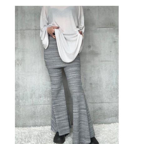 NO.103  BELL PANTS RIB <マーブル>