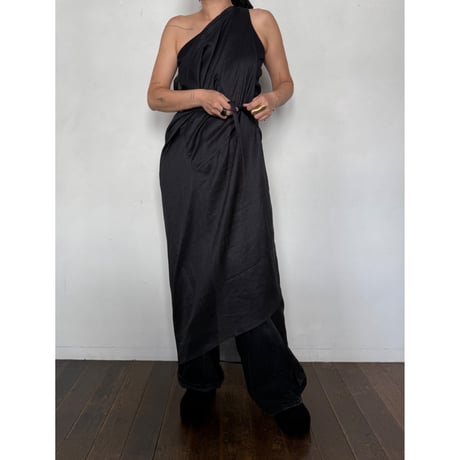 NO.69 RAMIE WRAP SKIRT  -結衣- 黒　【8/25〜発送】