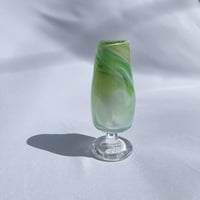 フラワーベース　イエローグリーン&エメラルド