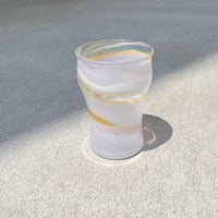グラス　ライトパープル&アイリスイエロー