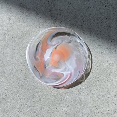 マーブルトレイ　コーラルピンク