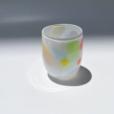 グラス　エナメルホワイト&アソートカラー