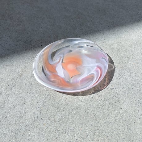 マーブルトレイ　コーラルピンク