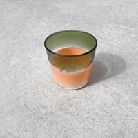 グラス　イールグリーン&ベージュ