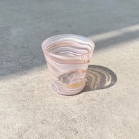 グラス(Sサイズ)　チェリーピンク&ホワイト