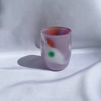 マーブルグラス　パープル&クリア