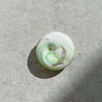 インセンスホルダー　マットホワイト& アップルグリーン