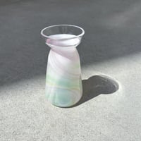 ベース　ペールピンク&エメラルドグリーン