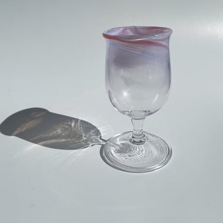 ゴブレット　ペールピンク&クリア
