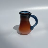 フラワーベース　スティールブルー&シナモン