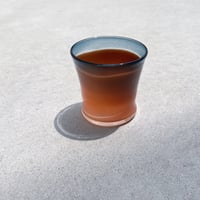 グラス　スティールブルー&シナモン